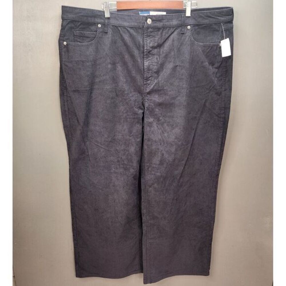 Old Navy Women's Extra High-Rise Sky-Hi Wide Leg Corduroy  Black 24‎ Plus Size